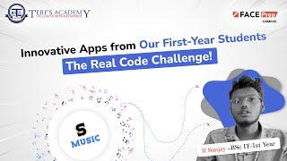 Music App | S - Music | No Coding | App Building I 1st-year student I TERFs Academy I Tiruppur