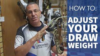 Bowhunting How-To: Draw Weight Adjustment | LancasterArchery.com