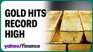 Gold prices hit record high amid trade war fears