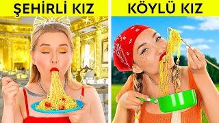 ZENGİN KIZ — FAKİR KIZ || 10 000$’lık Makarna Yedik! Pahalı Ve Ucuz 123 GO! FOOD