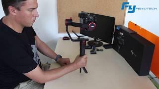 Feiyutech A2000 Handheld DSLR Gimbal Openbox and setup video