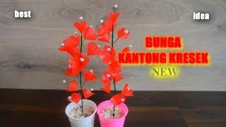 Cara Membuat Bunga dari Kresek yang Mudah | DIY Idetrik