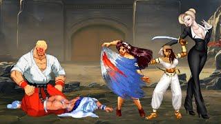 [Mugen KOF] Geese vs Athena Arabian Moon Sinclair Mature | Super Ultimate Moves #mugen #kofmugen