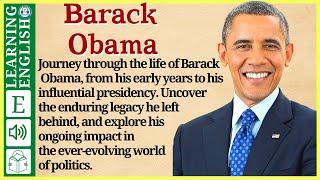 Learn English through Story ⭐ Level 3 – Barack obama– Graded Reader | WooEnglish