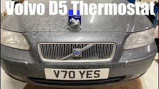 Volvo D5 Thermostat Replacement - How To DIY - V70 S60 S80 XC90 XC70 P2 2.4 Euro 3