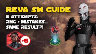 6 attempts to earn Reva shards on Tatooine Sector 3 - Rise of the Empire ROTE TB SM CM S3 | SWGOH