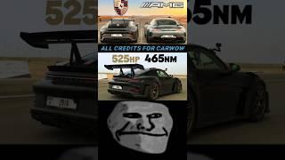 525 hp 911 GT3 RS v AMG GTR: DRAG RACE #shorts