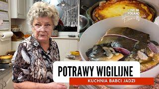 Mama szykuje tradycyjne Polskie potrawy Wigilijne. Kuchnia babci Jadzi. Elena i Waldek.