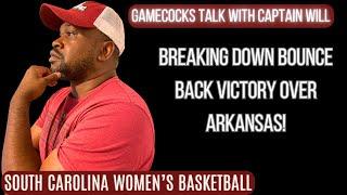 Analyzing South Carolina Women's Basketball's Big Bounce Back Win over Arkansas!