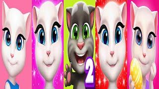 My Talking Tom 2 vs My Talking Angela 4 Gameplay | Brick Breaker Gameplay ios 2024 |Episode 3955