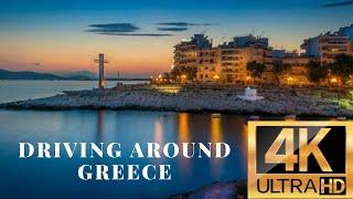 Driving Around Piraiki, Piraeus 4K- Athens Greece - Virtual Driving Tour + Travel Guide