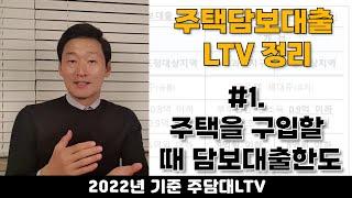 주택담보대출 집을 구매할 때 LTV