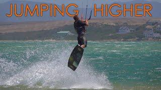 Jumping Higher, Kiteboard Tutorial (inc: landing, heli loops, launching, conditions & safety)