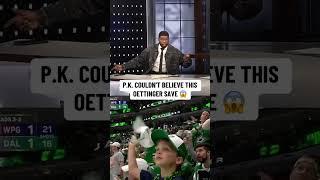 P.K. reacts to Oettinger’s save 