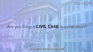 Are you filing a civil case in a trial court?