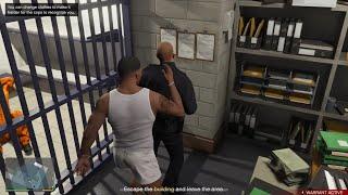 GTA 5 - Franklin's Jailbreak From The Police Station + Six Star Escape