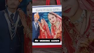 MY WEDDING ALBUM️+मेरे मासूम पति#minivlog #poojasharma #villagelifestyle #viral #shorts