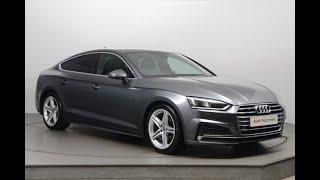 GL18YRZ AUDI A5 SPORTBACK TFSI S LINE GREY 2018, Nottingham Audi