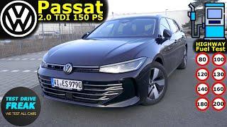 2025 VW Passat Variant 2.0 TDI 150 PS | Test Drive, Fuel Consumption & Performance Review