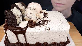 ASMR Baskin Robbins Oreo Cookie Ice Cream Cake Dessert Mukbang | Eating Sounds 먹방