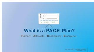 Do you know PACE?  Primary, Alternate, Contingency & Emergency in Amateur Radio- 12/7/2023