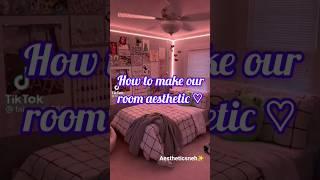 how to make room aesthetic  #aesthetic #room #roomdecor #decorideas #trending #viral #shorts #short