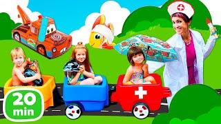 Kinder Show Kapuki Kids Kompilation. Spielzeug Videos für Kinder - 3 Folgen am Stück