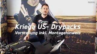 Kriega US-Drypack 5, 10, 20 & 30 Liter - Erklärung und Montagehinweise