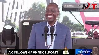 Ruto Contributes another 20M in Eldoret Church tells off Tiktokers saying they are noise makers!!