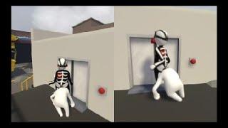 Играем с сестрой в Human Fall Flat на PS4 в кооперативе!