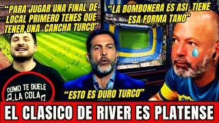 "PERO DALE TURCO... SI TE MORIS DE GANAS DE TENER UNA CANCHA COMO LA DE RIVER PERO NUNCA LA TENDRAS"