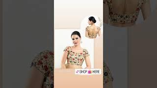 #padded #muhenera #saree #blouse for Rs. 1199. sizes 32 to 42.#shop #online #flipkart muhenera.com
