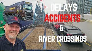 Diverted to The Woolwhich Ferry As Lorry Goes over on Road Out