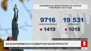 Латвия летит в пропасть. «Новости+», 13 ноября 2024 г.