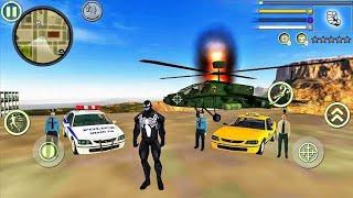 Venom Rope Hero Vice Town Crime Simulator - Military Helicopter at NY City #3 - Android Gameplay