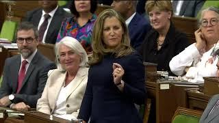 "I’m not going anywhere": Freeland to Conservatives