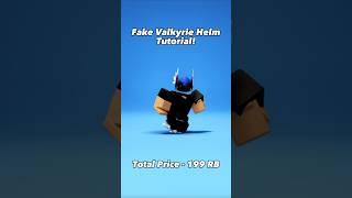 Fake Valkyrie Helm Tutorial! #roblox #shorts