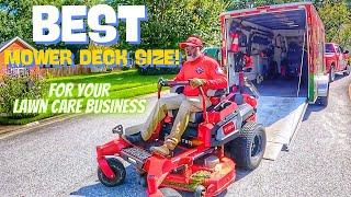 Consider this before choosing The RIGHT lawn mower deck size for your lawn care business