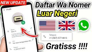 Cara Membuat Nokos Wa Terbaru Update 2024 || Daftar Wa Nomor Luar Negeri 100% Work