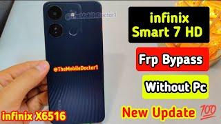 infinix Smart 7 HD Frp Bypass Without Pc | New Update | infinix X6516 Google Account Unlock | No Pc