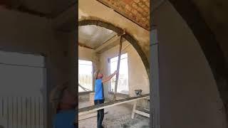 Semi-Circular Arch Cement Coating Technique