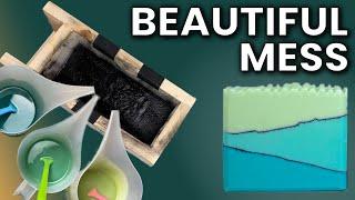 Angled Pencil Lines - Soap Making Technique
