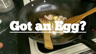 COOKING FRIED RICE WITH ONE EGG!!!