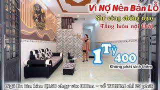 Trả Nợ Bán Gấp nhà 1 lầu có Sổ Hồng riêng gần cầu ông thìn Ql50chỉ hơn1 tỷ bán nhà gần Bình Chánh