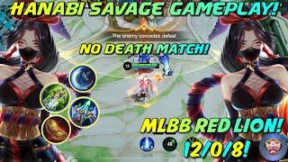 Red Lion Savage Hanabi Gameplay! Perfect combo and build use! Giveaway, Mobile Legends!