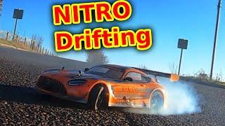 Drifting Mercedes AMG NITRO Powered RC Car