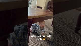 wait for it… i was shook  #baby #girl #first #words #crazy #shorts #like #comment #subscribe