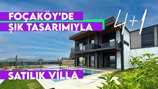 Foçaköy'de Şık Tasarımıyla 4+1 Havuzlu Müstakil Satılık Villa