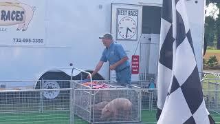 HOT DOG PIG RACING! Ben Volunteers! FREEZE Wiener Dog Dachshund Race CHESAPEAKE JUBILEE MAY 2023