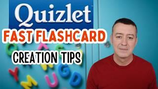 Make Quizlet Flashcards in Seconds!-3 Time Saving Methods